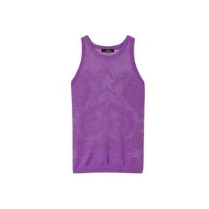 Twinset Paarse Jacquard Top Actitude Collectie , Purple , Dames , Maat: S