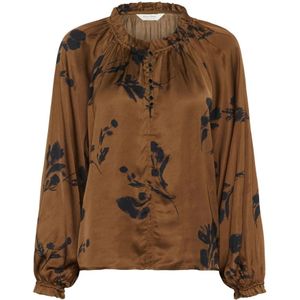 Part Two, Dames, Blouses & Shirts, Bruin, Maat: S