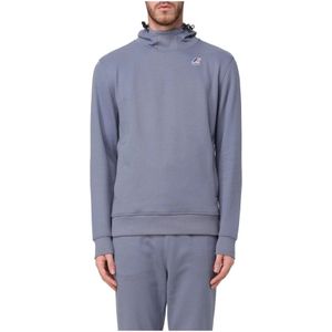 K-Way, Heren, Sweatshirts & Hoodies, Blauw, Maat: L Katoen,