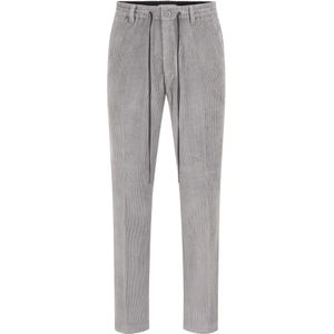 Drykorn - Corduroy Joggingbroek - Grijs - Slim Fit