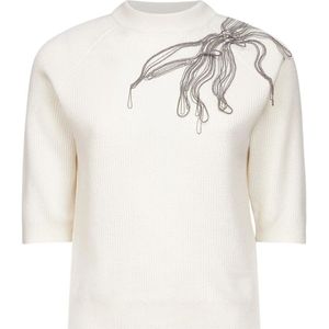 Brunello Cucinelli, Dames, Truien, Wit, Maat: S Kasjmier,