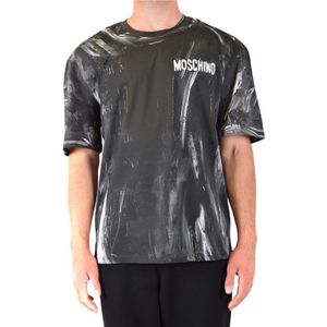 Moschino, Heren, Tops, Zwart, Maat: S