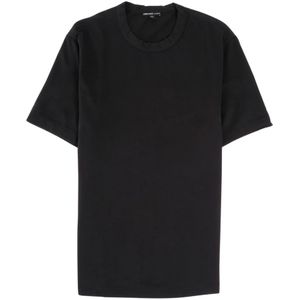 James Perse, Heren, Tops, Zwart, Maat: S Jersey,