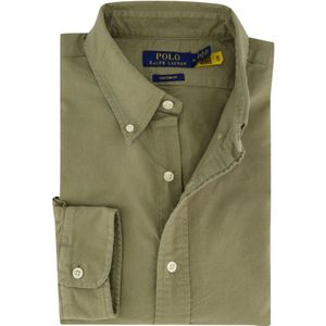 POLO Ralph Lauren Regular Fit Overhemd met Logo en Borduursels Sage Green