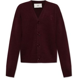 Ami Paris, Heren, Truien, Rood, Maat: XS Wol,