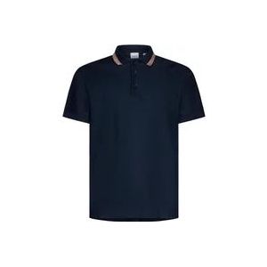 Burberry Icon Stripe Polo , Blue , Heren , Maat: L