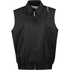 Marni, Dames, Jassen, Zwart, Maat: 2XS Katoen,