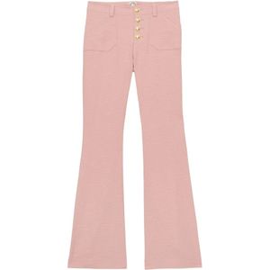Ines de la Fressange Paris, Dames, Broeken, Roze, Maat: 2XS Katoen,
