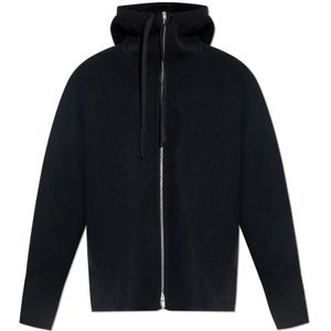 Jil Sander, Heren, Jassen, Zwart, Maat: L Wol,