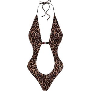F**k, Dames, Badkleding, Veelkleurig, Maat: M Poliester,