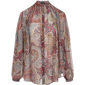 Etro, Dames, Blouses & Shirts, Veelkleurig, Maat: S Zijde,