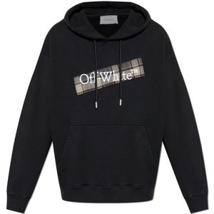 Off White, Heren, Sweatshirts & Hoodies, Zwart, Maat: L