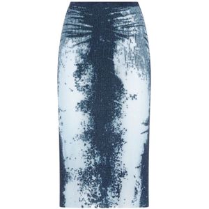 Diesel, Dames, Rokken, Blauw, Maat: XS Katoen,