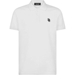Dsquared2, Heren, Tops, Wit, Maat: L Katoen,