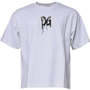 Dolce & Gabbana - DG Logo - T-shirt - Wit - Katoen