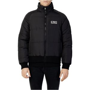 Costume National, Heren, Jassen, Zwart, Maat: XL Katoen,