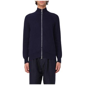 Brunello Cucinelli, Heren, Truien, Blauw, Maat: 2XL