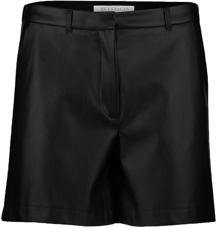 Betty & Co - Korte Broeken - Zwart - High-Waist - Figuurvolgend Silhouet