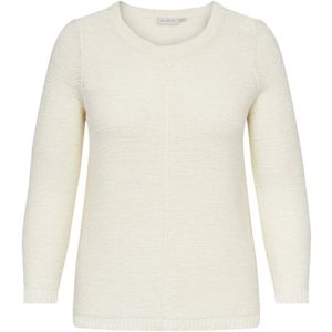 Only Carmakoma, Dames, Truien, Wit, Maat: M Acryl,