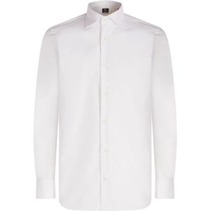 Boggi Milano, Heren, Overhemden, Wit, Maat: XS Katoen,