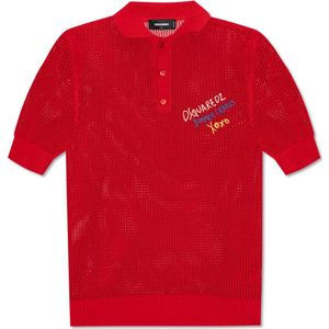Dsquared2, Heren, Tops, Rood, Maat: M Katoen,