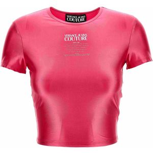 Versace Jeans Couture, Dames, Tops, Roze, Maat: XS