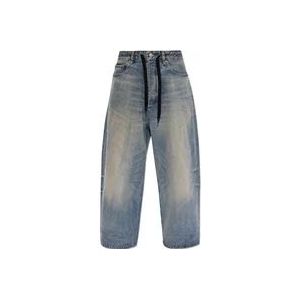 Balenciaga Jeans met een 'vintage' effect , Blue , Dames , Maat: 2XS