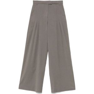 Remain Birger Christensen, Dames, Broeken, Grijs, Maat: S Zijde,
