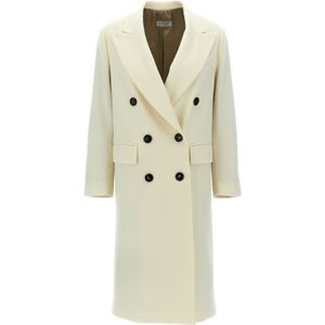 Alberto Biani, Dames, Mantels, Wit, Maat: S Wol,