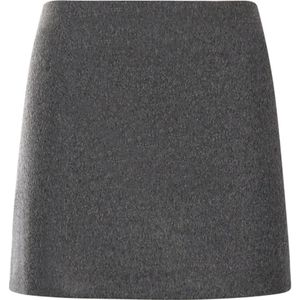 Sportmax, Dames, Rokken, Grijs, Maat: XS Wol,