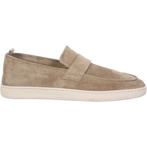 Officine Creative, Heren, Schoenen, Beige, Maat: 45 EU Suède,