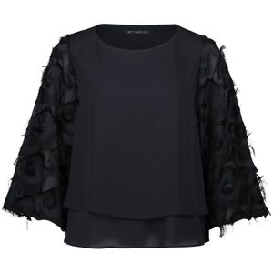 Betty Barclay, Dames, Blouses & Shirts, Zwart, Maat: M