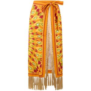 Valentino Garavani, Dames, Rokken, Veelkleurig, Maat: M Linnen,