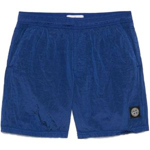 Stone Island, Heren, Badkleding, Blauw, Maat: S Polyamide,