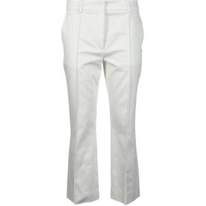 Sportmax, Dames, Broeken, Wit, Maat: XS Katoen,