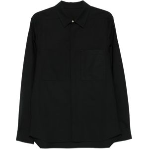 Rick Owens, Heren, Overhemden, Zwart, Maat: M