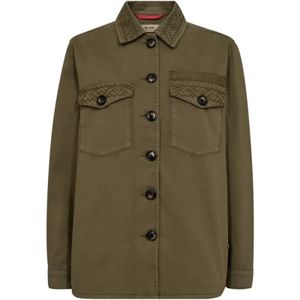 MOS Mosh, Dames, Jassen, Groen, Maat: XS Katoen,