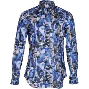 Xacus, Heren, Overhemden, Blauw, Maat: XL Katoen,