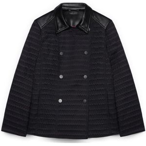 Fiorella Rubino, Dames, Jassen, Zwart, Maat: XL Leer,