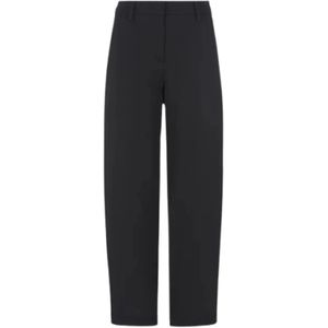 Giorgio Armani, Dames, Broeken, Zwart, Maat: 2XS Zijde,