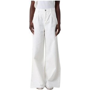 Liu Jo, Dames, Jeans, Wit, Maat: W25 Katoen,