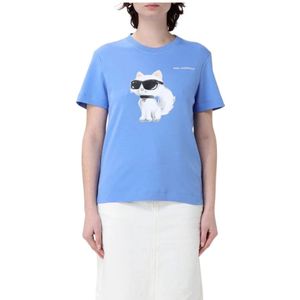 Karl Lagerfeld - T-shirt - Blauw - Dames