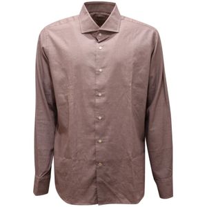 Seventy, Heren, Overhemden, Bruin, Maat: 3XL