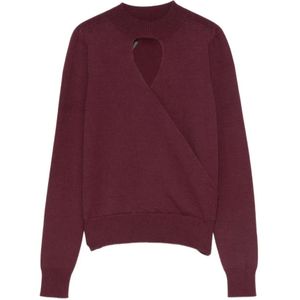 Twinset, Dames, Truien, Bruin, Maat: L Viscose,