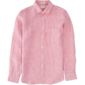 Hartford, Heren, Overhemden, Roze, Maat: M Linnen,