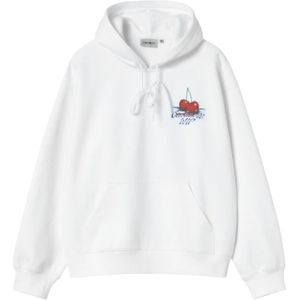 Carhartt Wip, Heren, Sweatshirts & Hoodies, Wit, Maat: S Katoen,