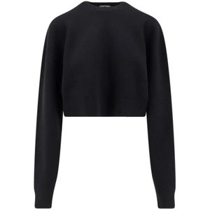 Tom Ford - Cropped Sweatshirt - Zwart - Wol