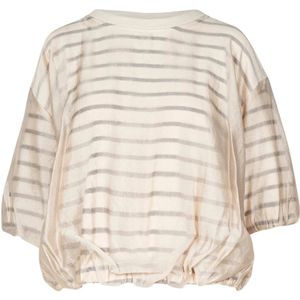 8Pm, Dames, Blouses & Shirts, Wit, Maat: S Katoen,