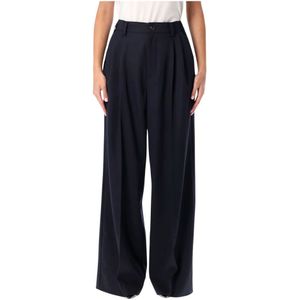 Soeur, Dames, Broeken, Blauw, Maat: S Wol,