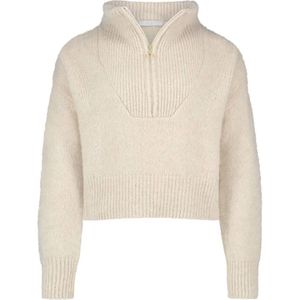 By-Bar, Dames, Truien, Beige, Maat: XS Wol,